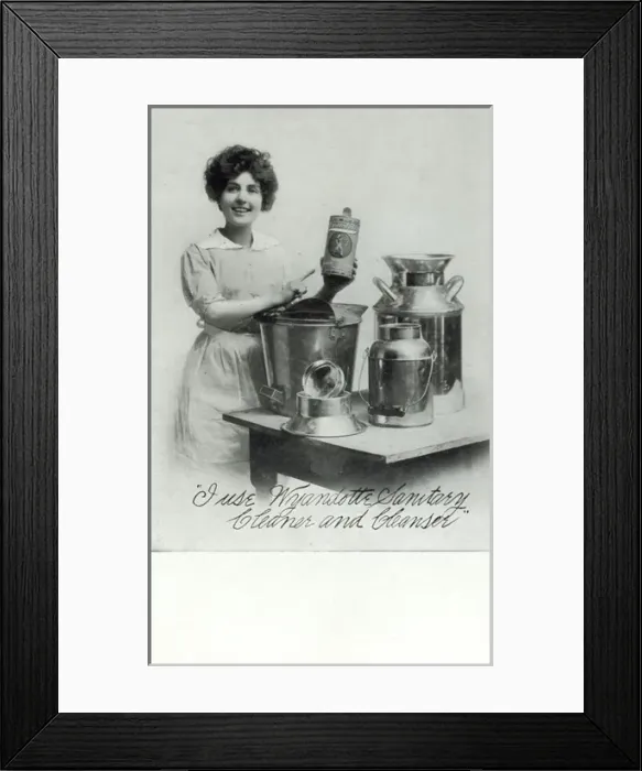 Framed Print : Wyandotte Sanitary Cleaner and Cleanser Framed Print : Wyandotte Sanitary Cleaner and Cleanser
