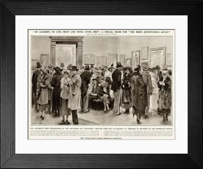 Framed Print : The Royal Academy Exhibition, London, 1922 Framed Print : The Royal Academy Exhibition, London, 1922