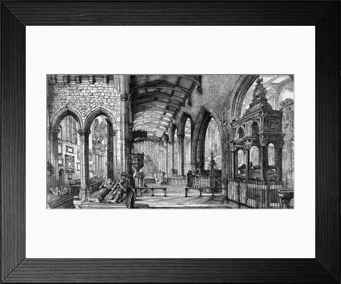 Framed Print : St. Helens Priory Church, Bishopsgate, 1884 Framed Print : St. Helens Priory Church, Bishopsgate, 1884