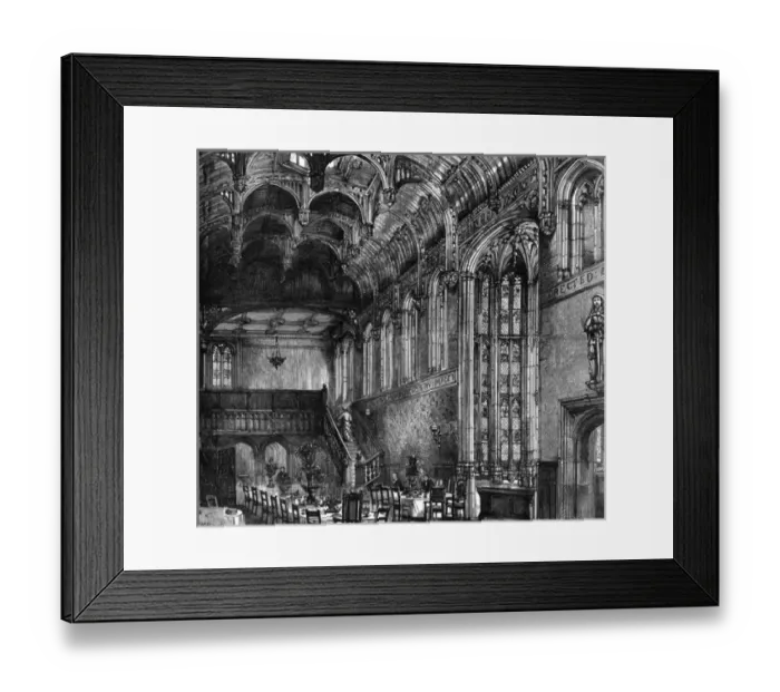 Framed Print : The Banqueting Hall, Crosby Hall, London, 1884 Framed Print : The Banqueting Hall, Crosby Hall, London, 1884