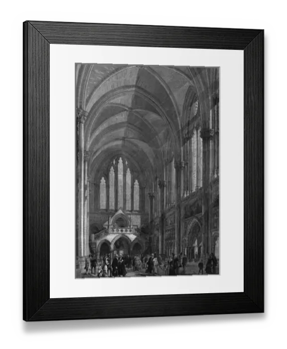 Framed Print : Central Hall of the Royal Courts of Justice, London, 1882 Framed Print : Central Hall of the Royal Courts of Justice, London, 1882