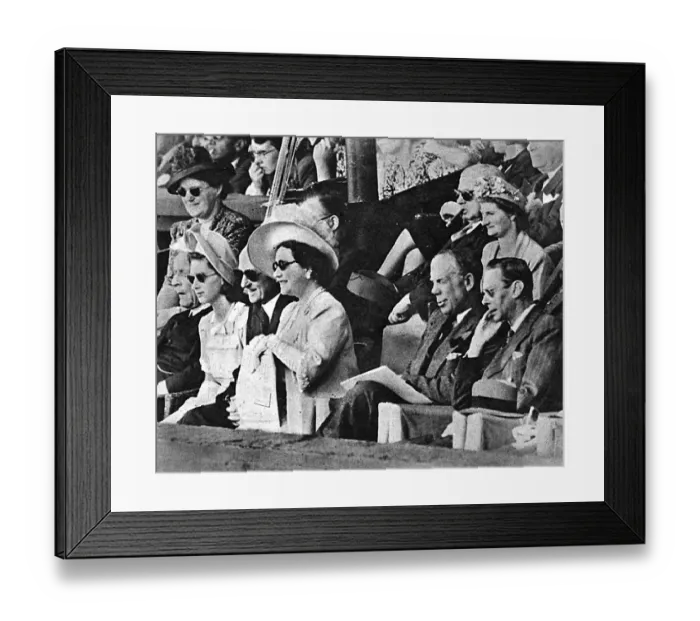 Framed Print : The Royal family watching the mens singles final Framed Print : The Royal family watching the mens singles final