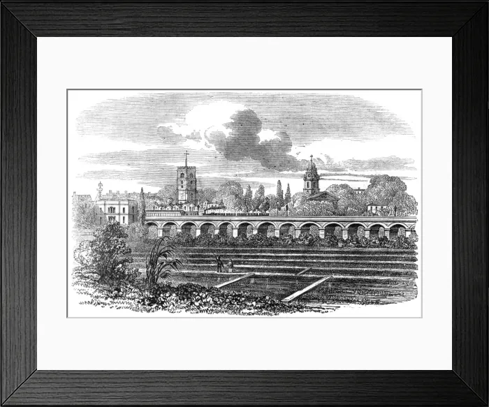 Framed Print : Hackney Station and watercress plantation