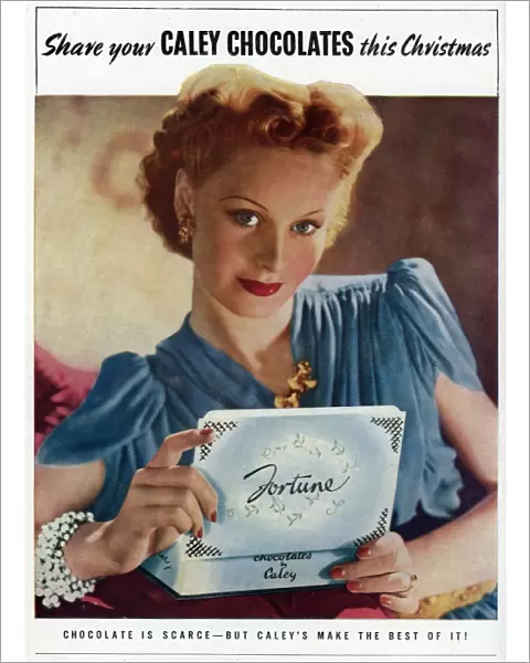 Advert for Caleys chocolates 1941