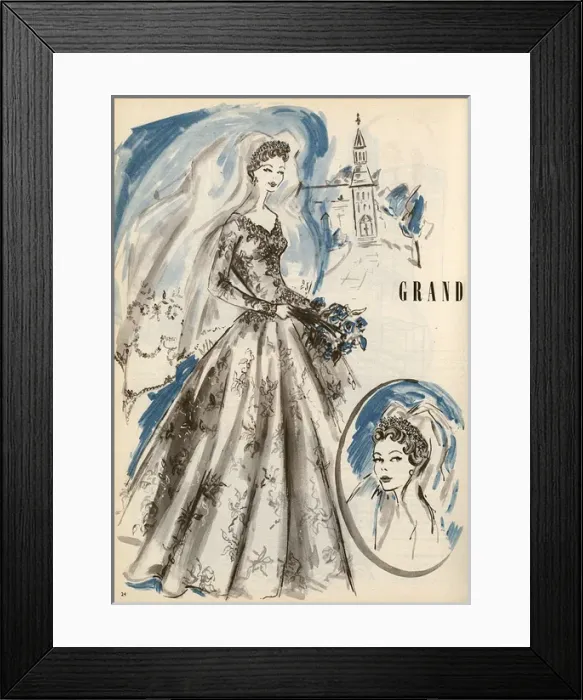 Framed Print : Haute couture Wedding Dress Framed Print : Haute couture Wedding Dress