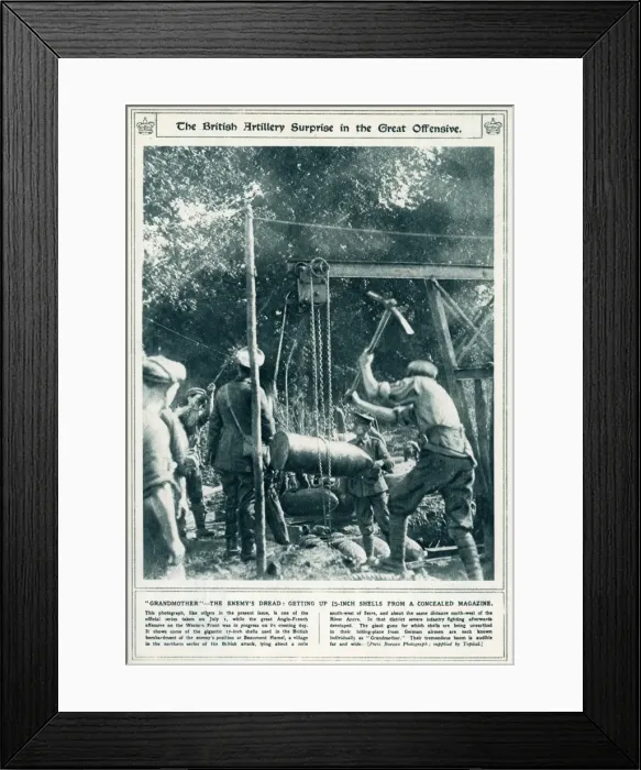 Framed Print : Picking up 15 inch shells from a concealed magazine Framed Print : Picking up 15 inch shells from a concealed magazine