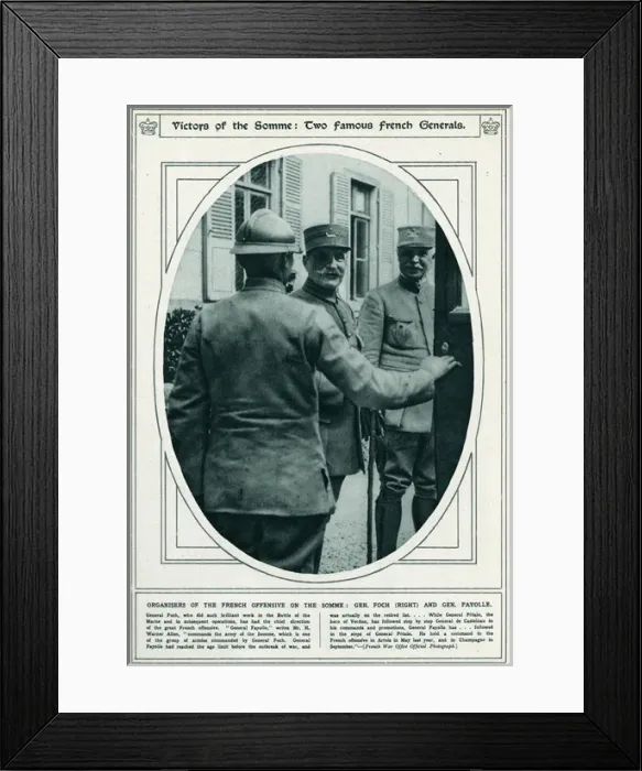 Framed Print : Organisers of the French Offensive on the Somme Framed Print : Organisers of the French Offensive on the Somme