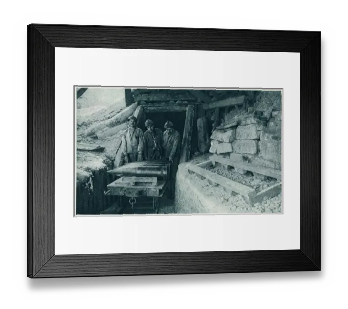 Framed Print : On the Somme Battlefield, with the French 1916 Framed Print : On the Somme Battlefield, with the French 1916