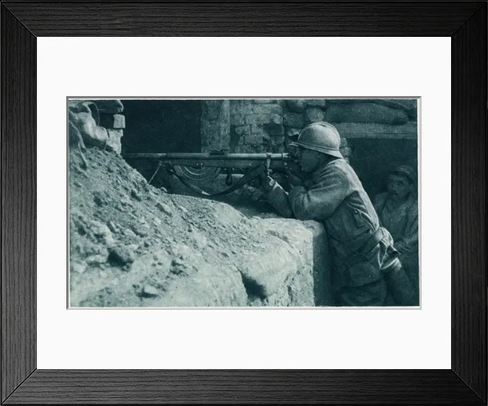 Framed Print : On the Somme Battlefield, with the French Framed Print : On the Somme Battlefield, with the French