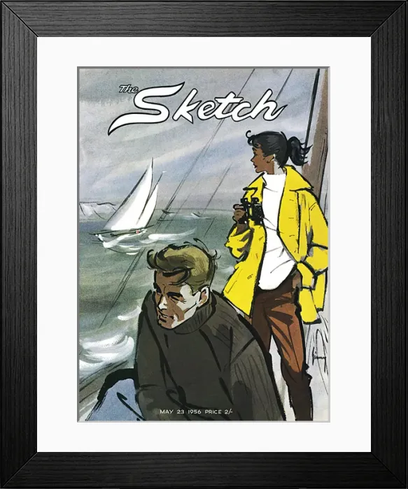 Framed Print : The Sketch Front Cover, May 1956 Framed Print : The Sketch Front Cover, May 1956