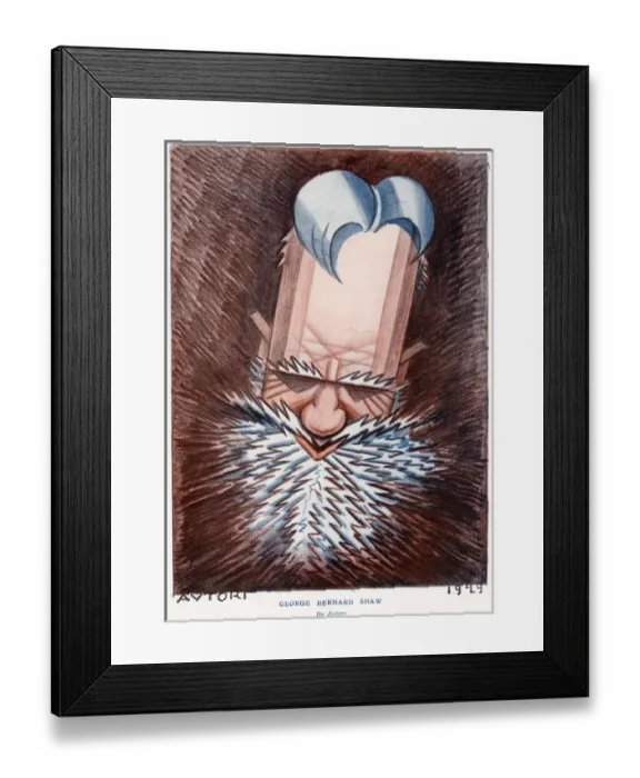 Framed Print : George Bernard Shaw Framed Print : George Bernard Shaw