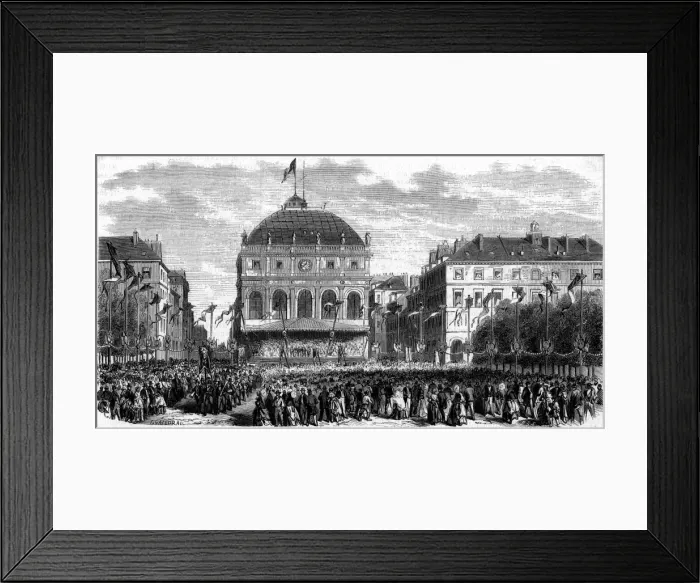 Framed Print : Music societies gather at Le Havre Framed Print : Music societies gather at Le Havre