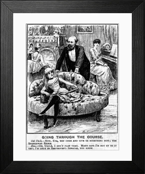 Framed Print : Going Through the Course: Family musical gathering Framed Print : Going Through the Course: Family musical gathering