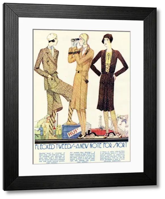 Framed Print : Flecked tweed 1929 Framed Print : Flecked tweed 1929