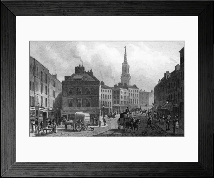 Framed Print : Broad St Bloomsbury Framed Print : Broad St Bloomsbury