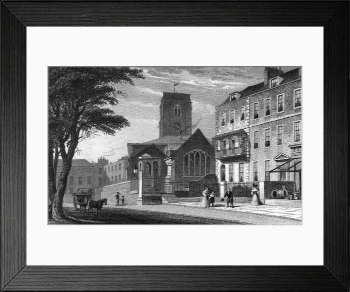 Framed Print : Chelsea Old Church Framed Print : Chelsea Old Church