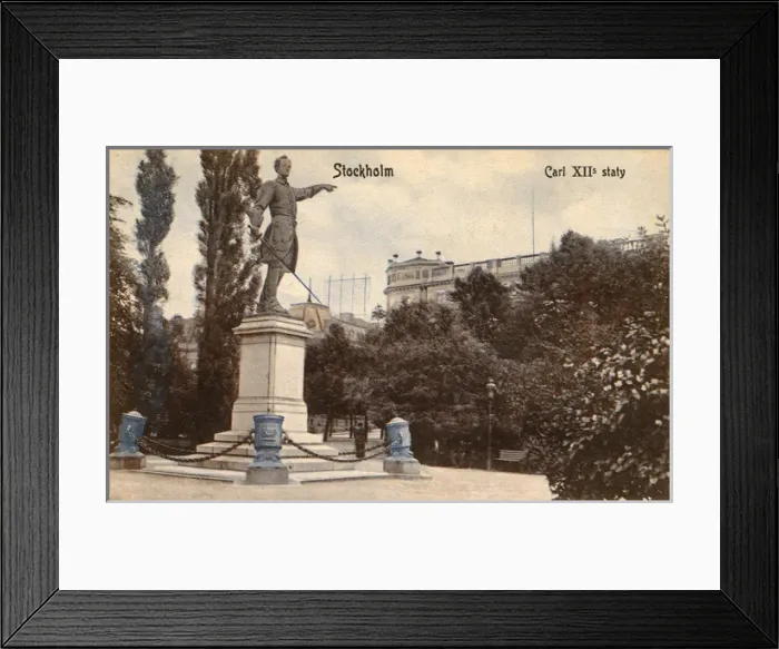 Framed Print : Stockholm - Statue of Carl XII