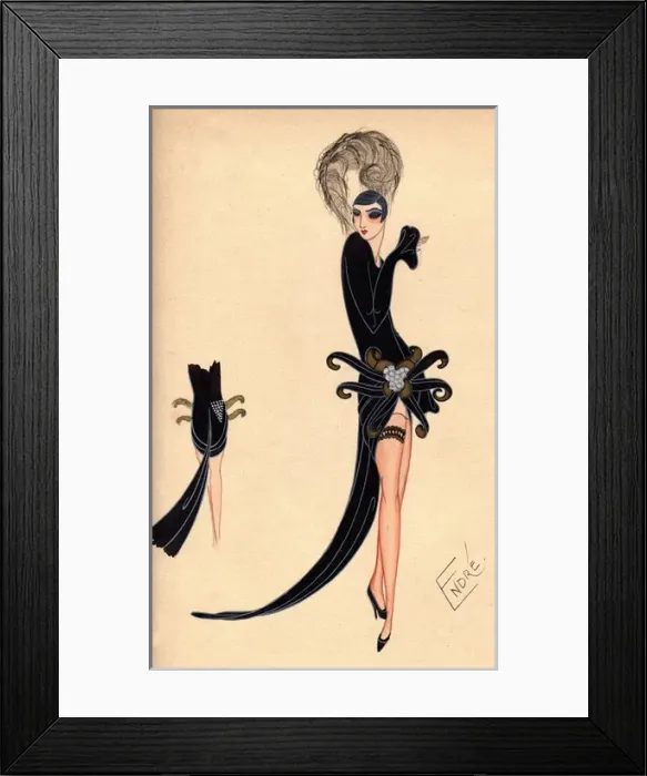 Framed Print : Costume design by Endre Framed Print : Costume design by Endre
