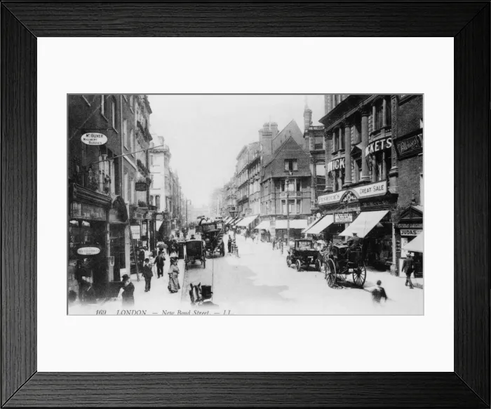 Framed Print : Bond Street Circa 1903 Framed Print : Bond Street Circa 1903