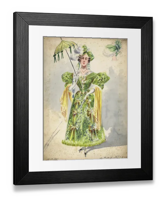 Framed Print : Costume design by Attilio Comelli Framed Print : Costume design by Attilio Comelli