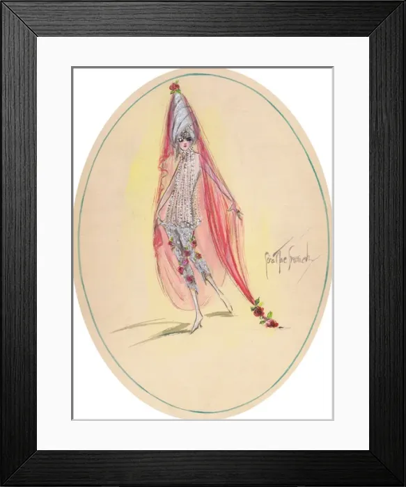 Framed Print : Costume design by Cora MacGeachy Framed Print : Costume design by Cora MacGeachy
