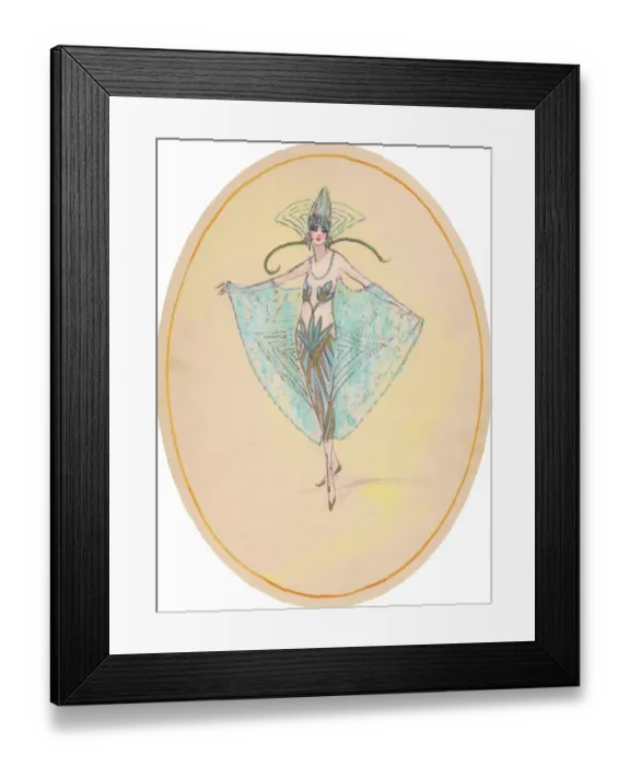 Framed Print : Costume design by Cora MacGeachy Framed Print : Costume design by Cora MacGeachy