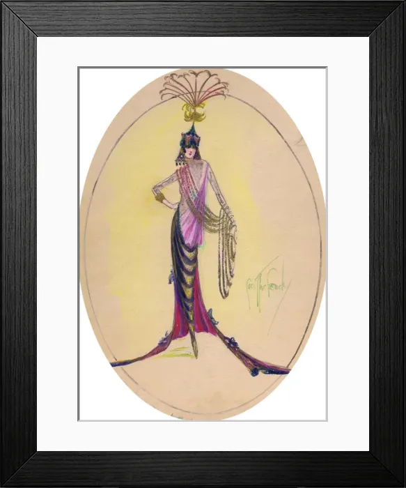 Framed Print : Costume design by Cora MacGeachy Framed Print : Costume design by Cora MacGeachy