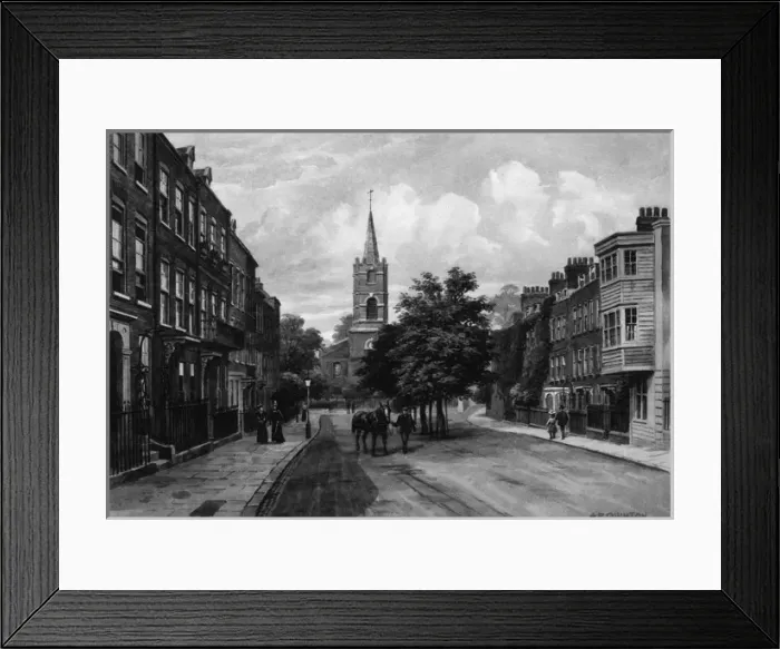 Framed Print : Hampstead Church Row Framed Print : Hampstead Church Row
