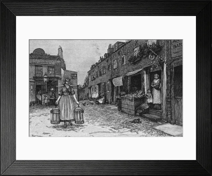 Framed Print : Hampstead Street Scene Framed Print : Hampstead Street Scene