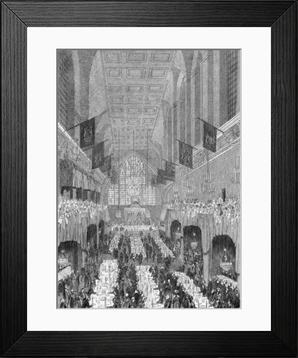 Framed Print : Guildhall Banquet Framed Print : Guildhall Banquet