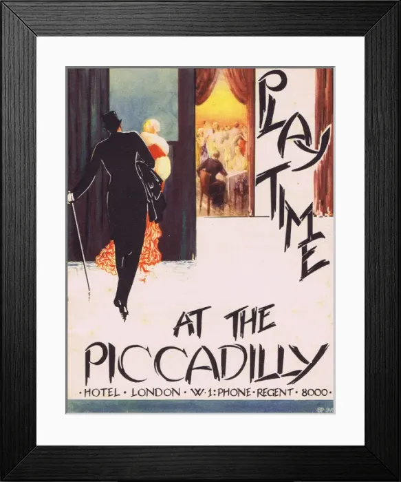 Framed Print : Programme cover for Playtime at the Piccadilly Framed Print : Programme cover for Playtime at the Piccadilly