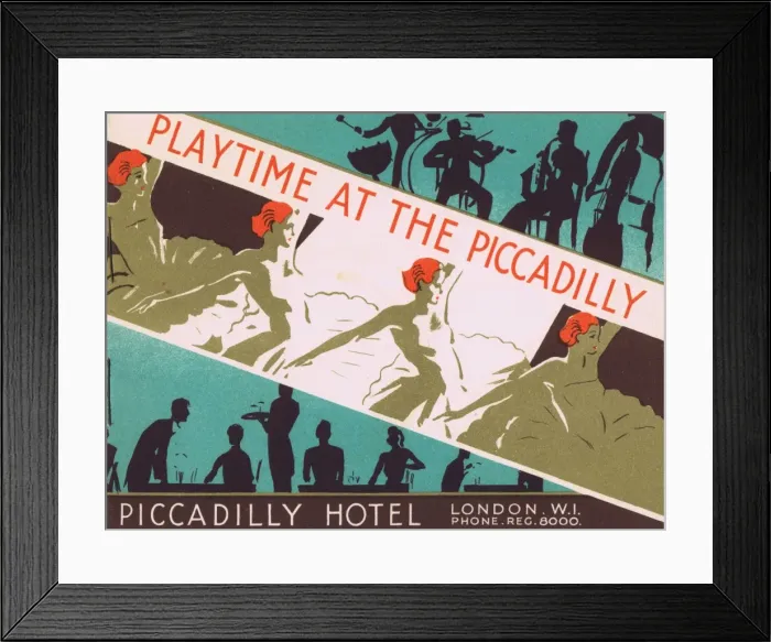 Framed Print : Programme cover for Playtime at the Piccadilly Framed Print : Programme cover for Playtime at the Piccadilly