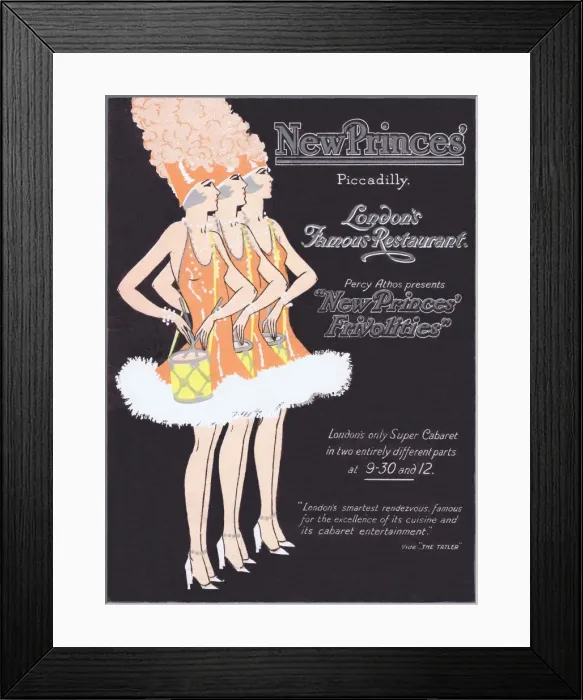 Framed Print : Programme cover for New Princes Frivolities Framed Print : Programme cover for New Princes Frivolities