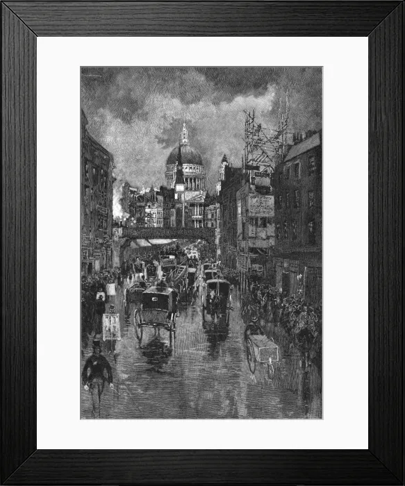 Framed Print : Ludgate Hill Framed Print : Ludgate Hill