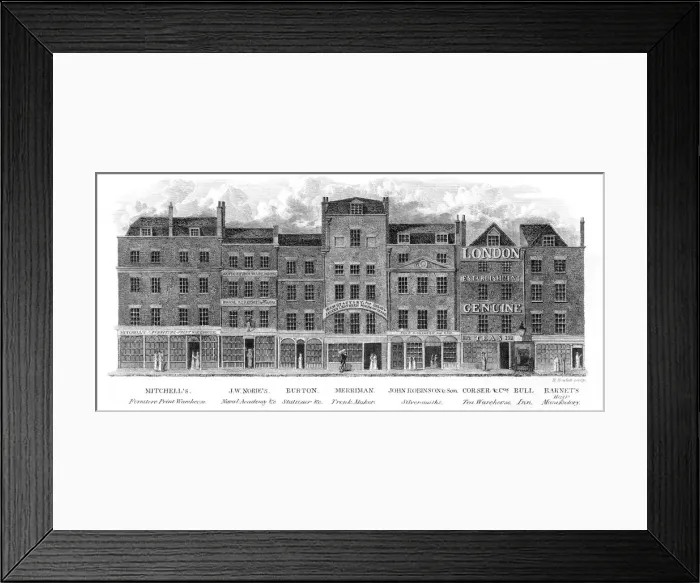 Framed Print : Leadenhall St Shops Framed Print : Leadenhall St Shops