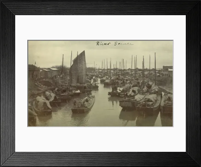 Framed Print : River scene in China Framed Print : River scene in China