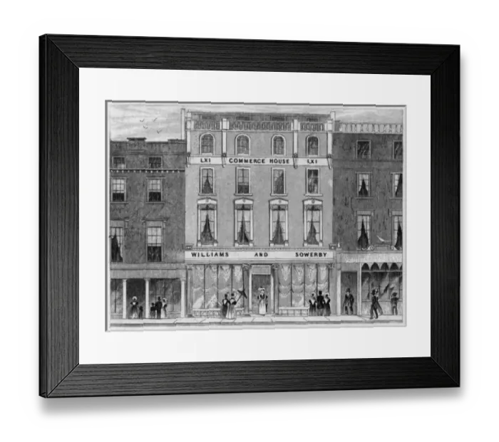 Framed Print : Oxford Street Shops Framed Print : Oxford Street Shops