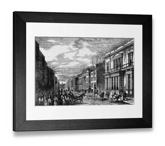 Framed Print : PALL MALL. Looking west down Pall Mall, with the Carlton and other club premises Framed Print : PALL MALL. Looking west down Pall Mall, with the Carlton and other club premises