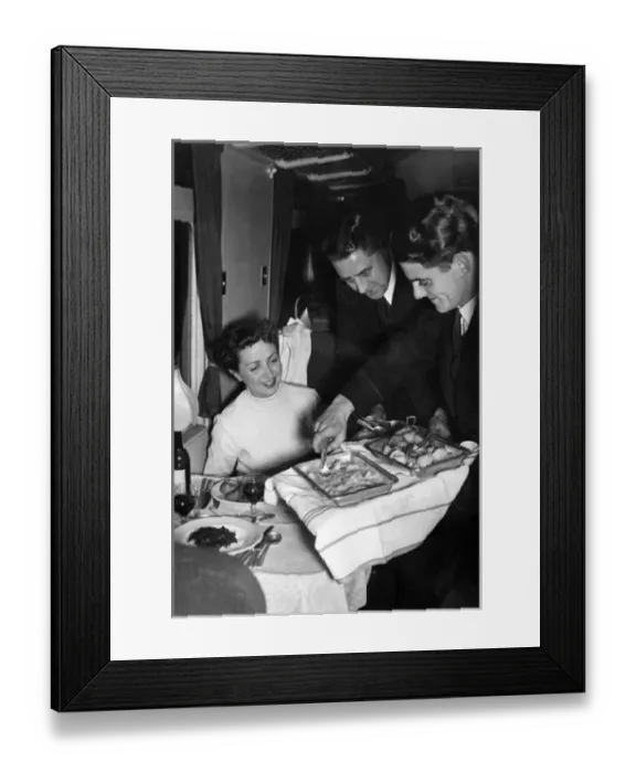 Framed Print : Silver service on a train Framed Print : Silver service on a train