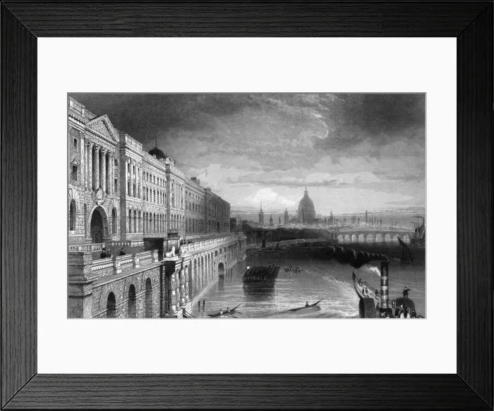 Framed Print : Somerset House C19 Framed Print : Somerset House C19