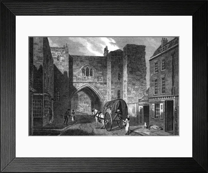 Framed Print : ST JOHNs GATE 1815 Framed Print : ST JOHNs GATE 1815