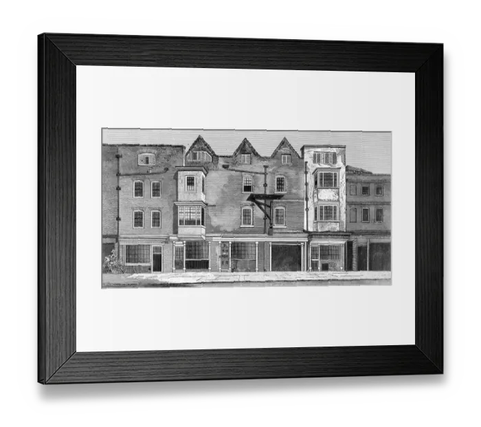 Framed Print : Shoe Lane, London Framed Print : Shoe Lane, London