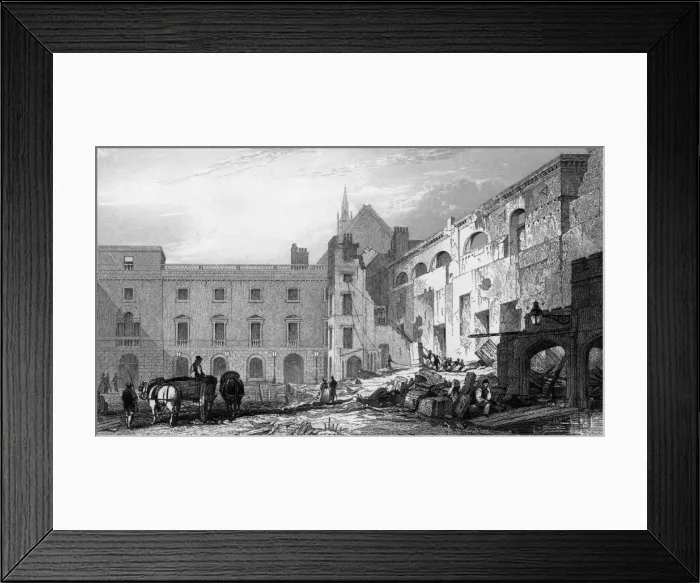 Framed Print : Parliament after Fire Framed Print : Parliament after Fire