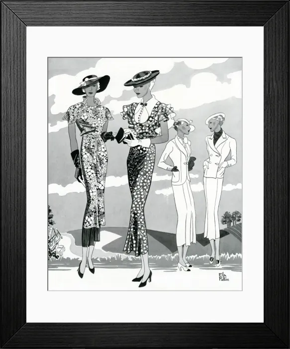Framed Print : Fashion for spring 1934 Framed Print : Fashion for spring 1934