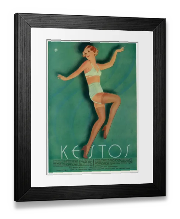 Framed Print : Advert for Kestos lingerie 1933 Framed Print : Advert for Kestos lingerie 1933