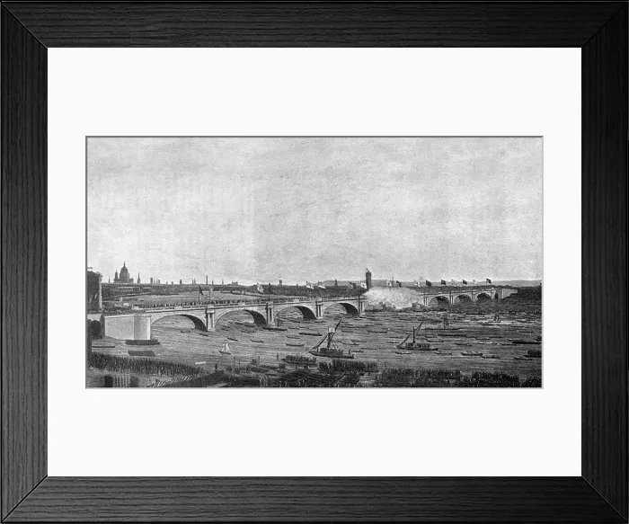 Framed Print : Waterloo Bridge Opened Framed Print : Waterloo Bridge Opened