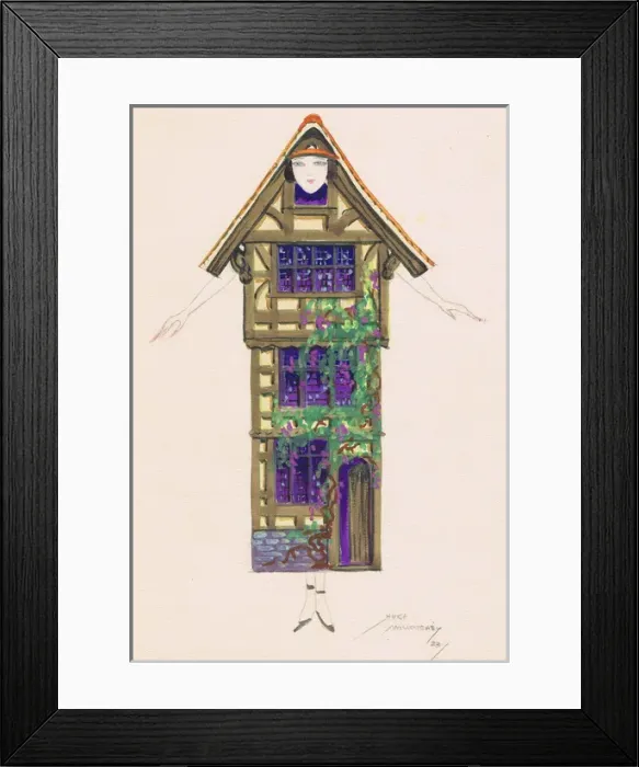 Framed Print : Costume design by Hugh Willoughby Framed Print : Costume design by Hugh Willoughby