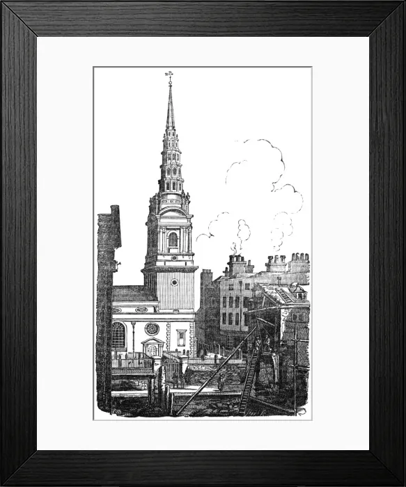 Framed Print : St Brides Church Framed Print : St Brides Church