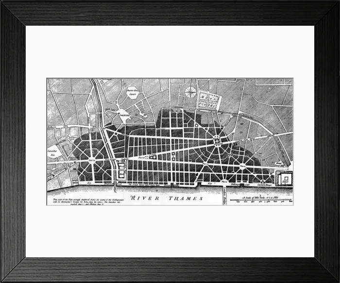 Framed Print : WRENs PLAN 1666 Framed Print : WRENs PLAN 1666