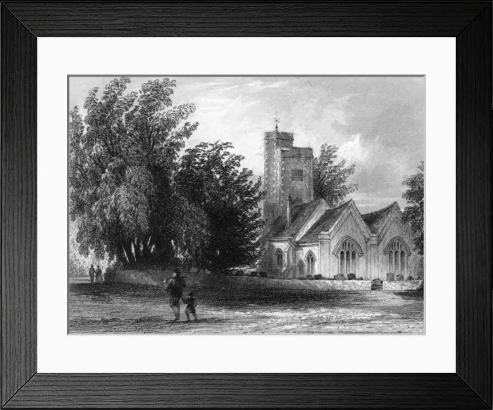 Framed Print : Barnes Church Framed Print : Barnes Church